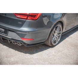 Накладки сплиттеры боковые на задний бампер на Seat III Cupra / FR рестайл